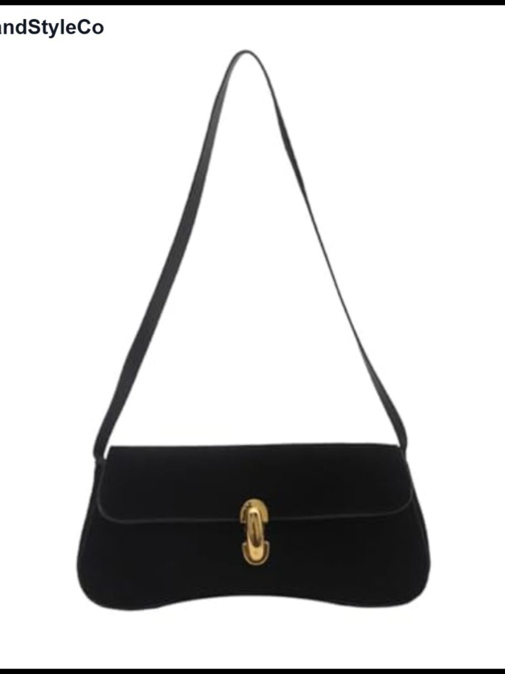 Faux Suede Leather Small Shoulder Bag Retro Clutch Crossbody Purse
